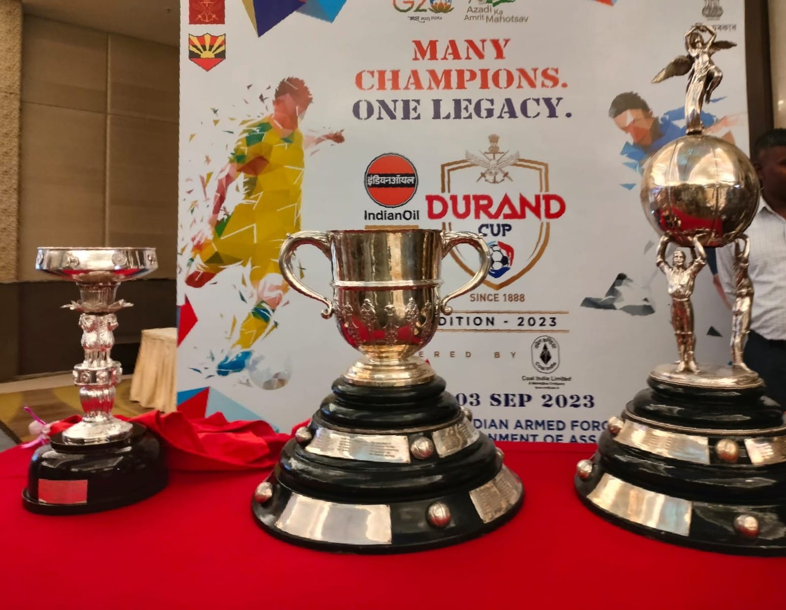 Durand Cup Trophies unveiled in Guwahati - Discover East - Sports