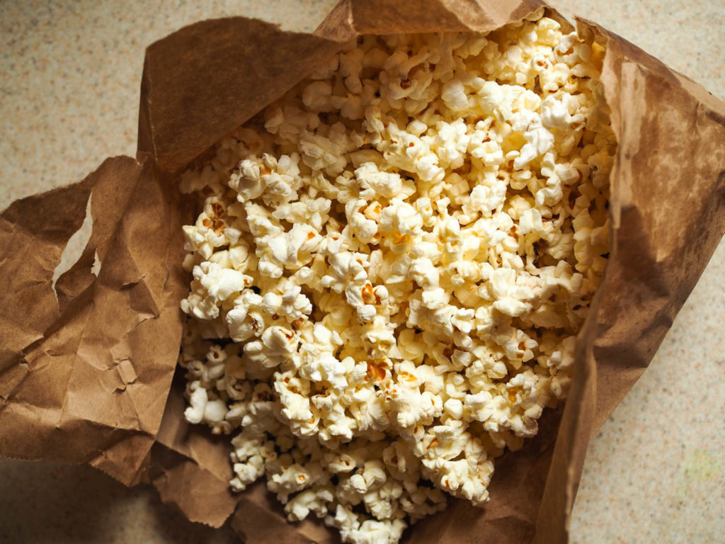 Popcorn in Paper Bag . Source : Seriouseats