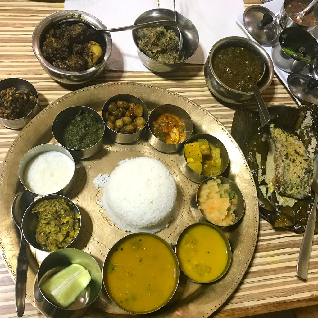 Assamese Thali at Majulir Asanj