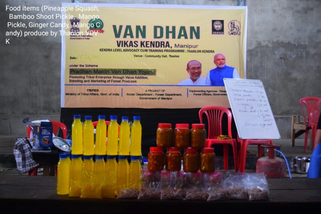 Local produce from a Van Dhan Vikas Kendra