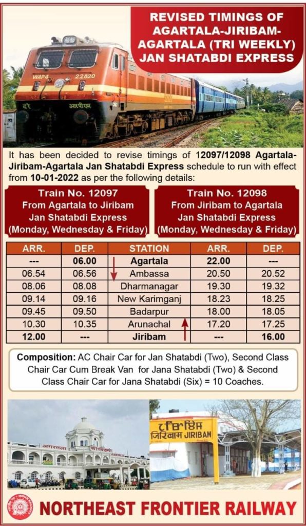 Schedule of new train